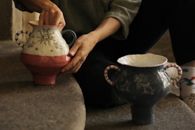 Clodiadecora | Espositore a Ceramica a Villa Della Porta Bozzolo © FAI