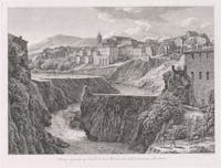 Johann Christian Reinhart, Rovine cagionate a Tivoli, dall'escrescenza dell'Aniene, 1826 