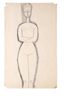 Amedeo Modigliani, "Nu de femme debout", Collezione Sforni, Villa Necchi Campiglio (Milano)