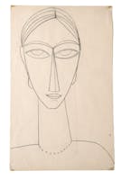 Amedeo Modigliani, "Testa" | © FAI Amedeo Modigliani, "Testa", Collezione Sforni, Villa Necchi Campiglio (Milano)