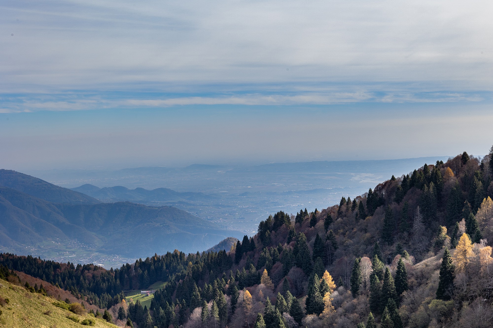 Veduta da Monte Fontanasecca a Quero di Setteville (BL) | Ph. Armando Pezzarossa