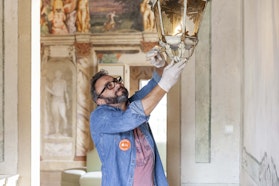 Manutenzioni all'abbazia di San Fruttuoso