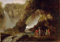 Abraham Louis Ducros, Grand Duke Paolo and Grand Duchess Maria at Tivoli, circa 1782  