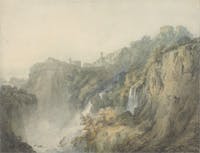 Joseph Mallord William Turner, Tivoli con il tempio della Sibilla e le Cascate, 1796-97 