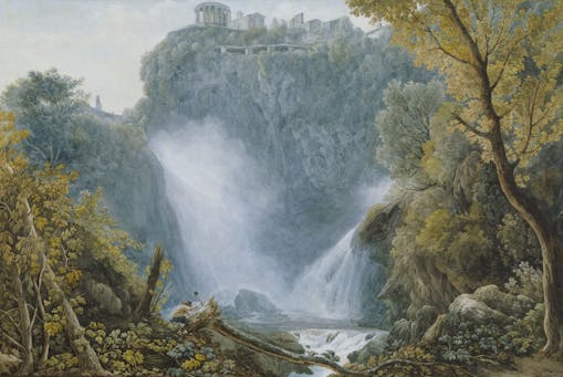 Abraham Louis Rodolphe Ducros, Le cascate di Tivoli, 1799 