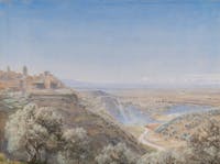 John Brett, La Campagna romana in lontananza, 1864 