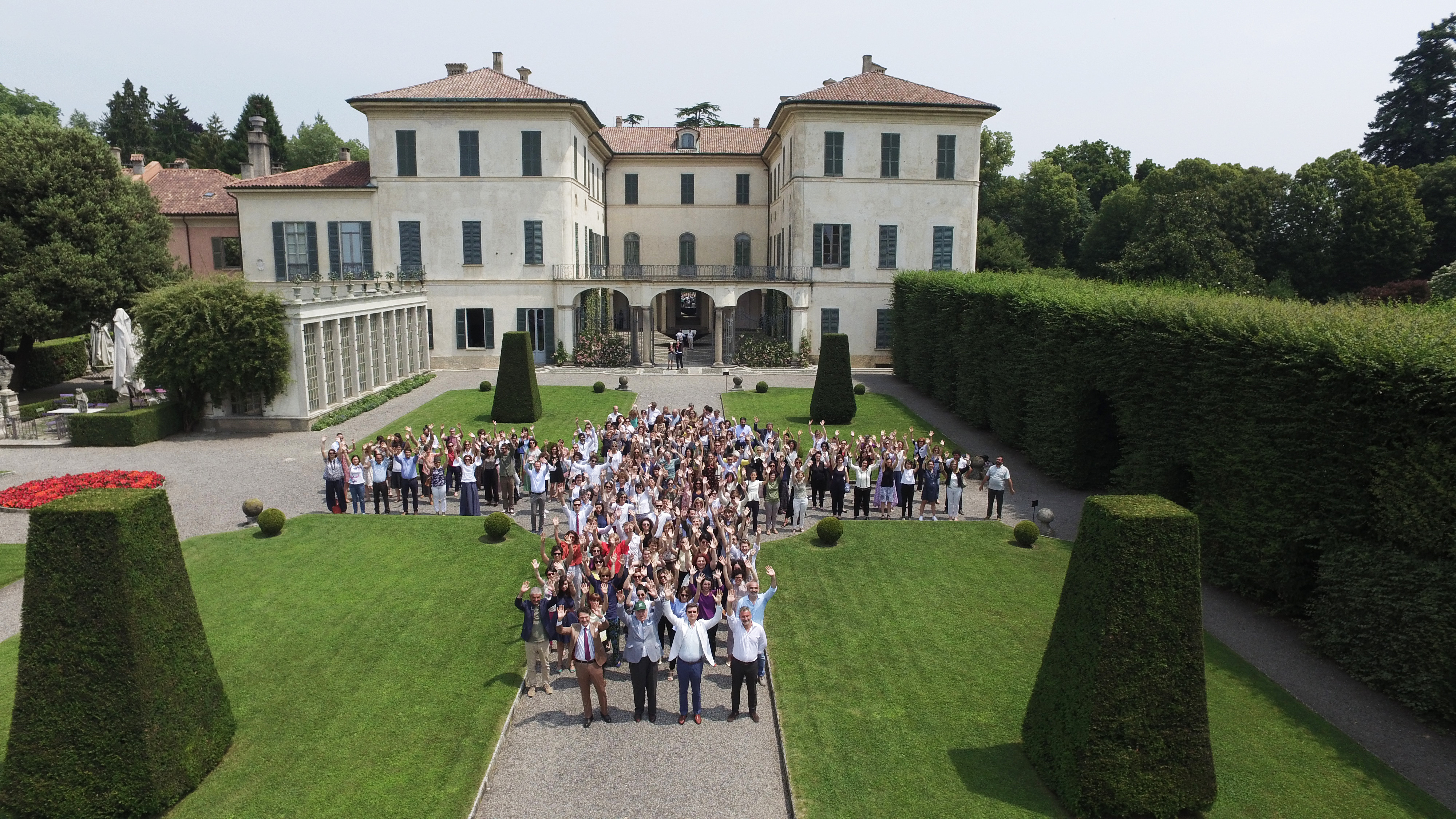 La nostra squadra a Villa Panza, Varese | ph. AreaFilm | © FAI – Fondo Ambiente Italiano