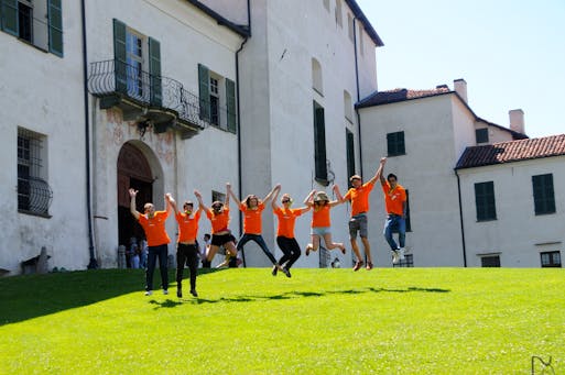 Giovani volontari al Castello di Masino, Caravino (TO)