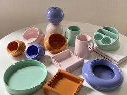 Palmira vintage | Espositore a Ceramica a Villa Della Porta Bozzolo © FAI