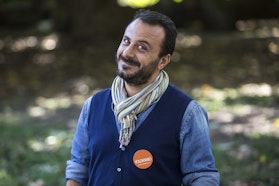 Un volontario alla Giornata FAI d'Autunno 2017