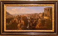 Gaspar van Wittel, Veduta di Tivoli con il tempio di Vesta e le cascate dell’Aniene, 1695 - 1705 ca. 