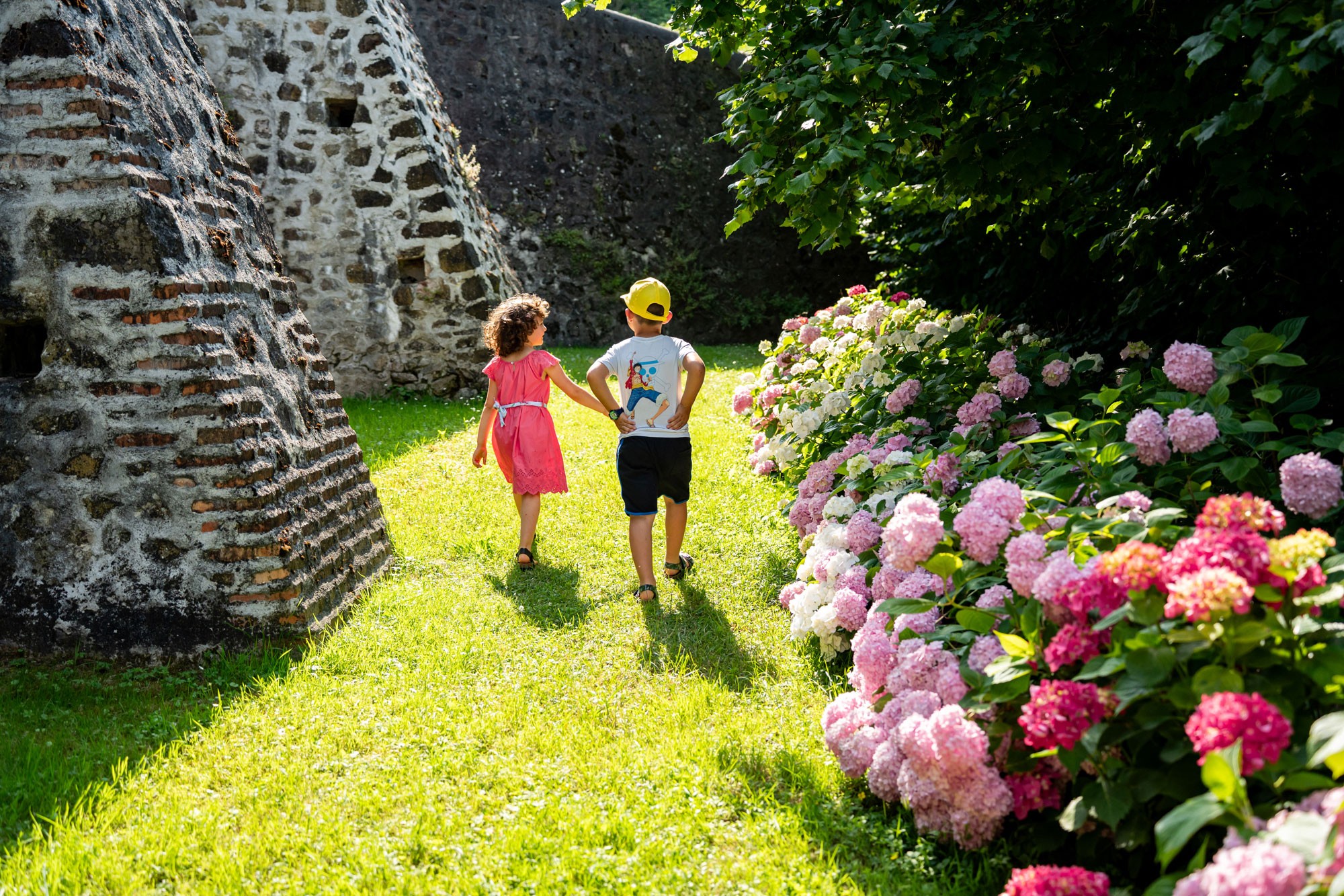Bambini in visita a Villa dei Vescovi, Bene FAI a Luvigliano di Torreglia (PD)