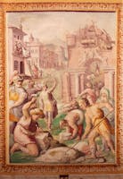 Cesare Nebbia, Costruzione delle mura di Tivoli, Villa d’Este, 1569 