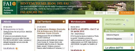 Il Blog delle Delegazioni FAI è online!