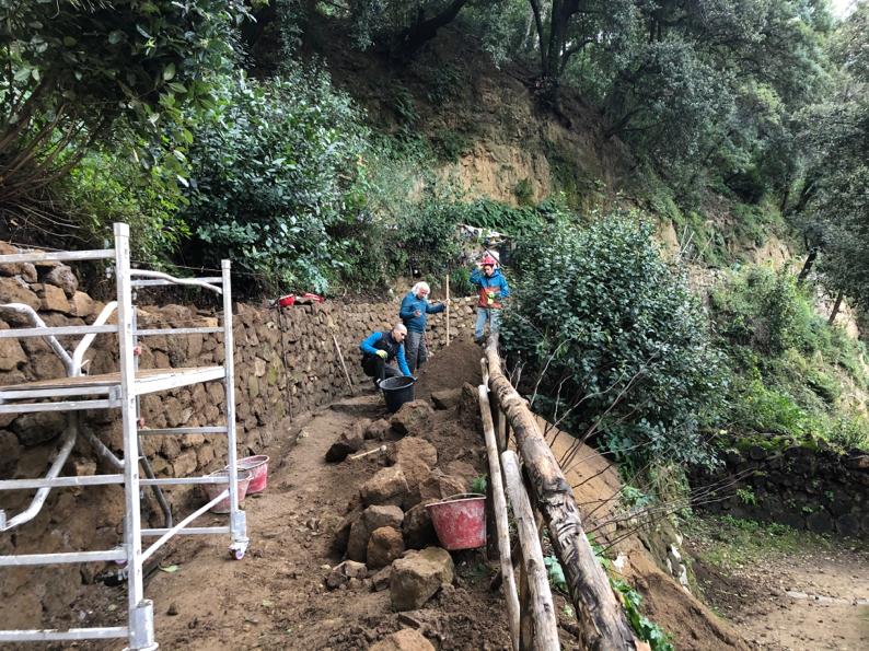 Parco Villa Gregoriana: in corso un nuovo ciclo di interventi di manutenzione