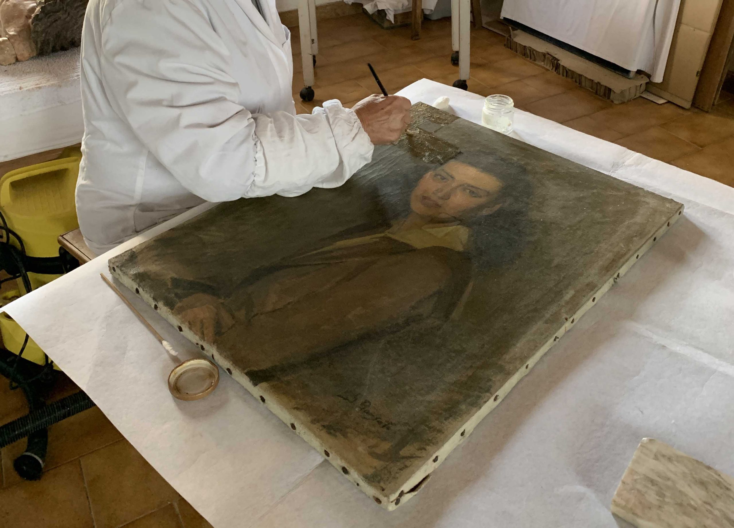 Il restauro dei ritratti di Villa Rezzola